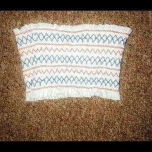 White bathing suit or tube top